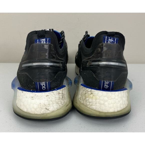 Men Adidas NMD R1 V3 black royal blue athletic shoes sneakers HQ9838, 12 main image 7